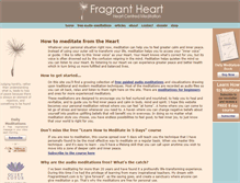 Tablet Screenshot of fragrantheart.com